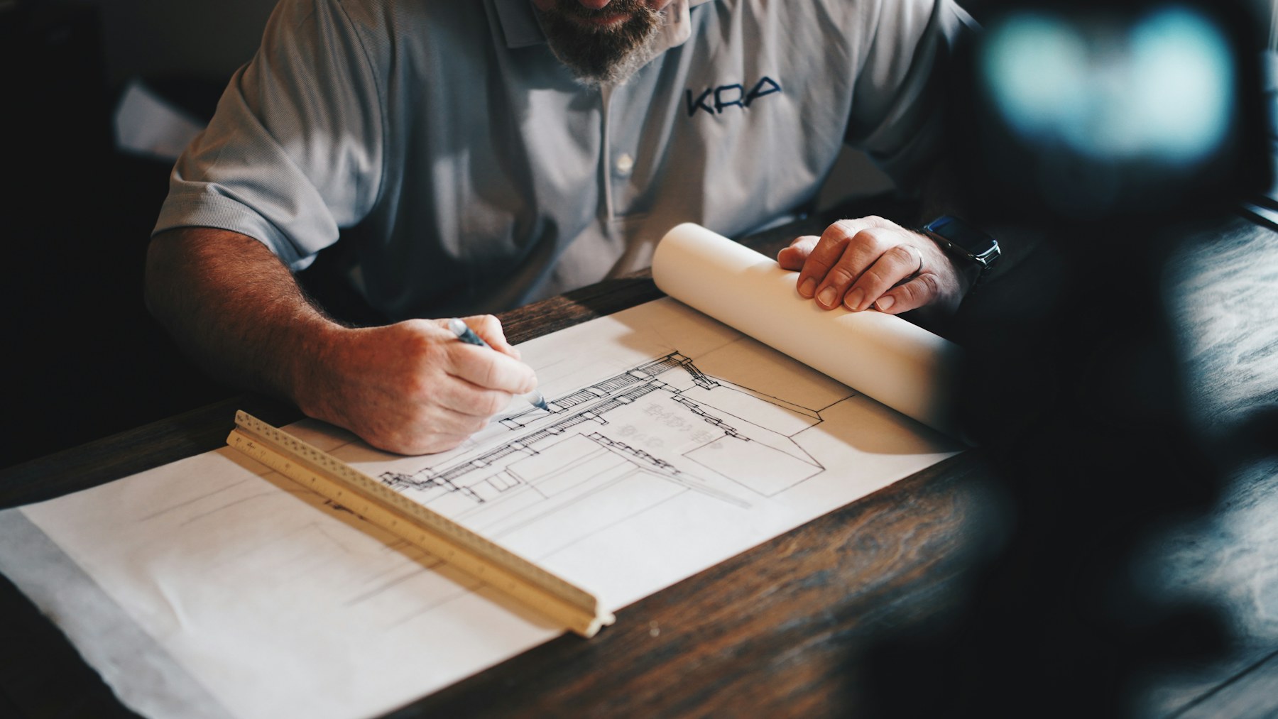 Construction plans used to coordinate project milestones