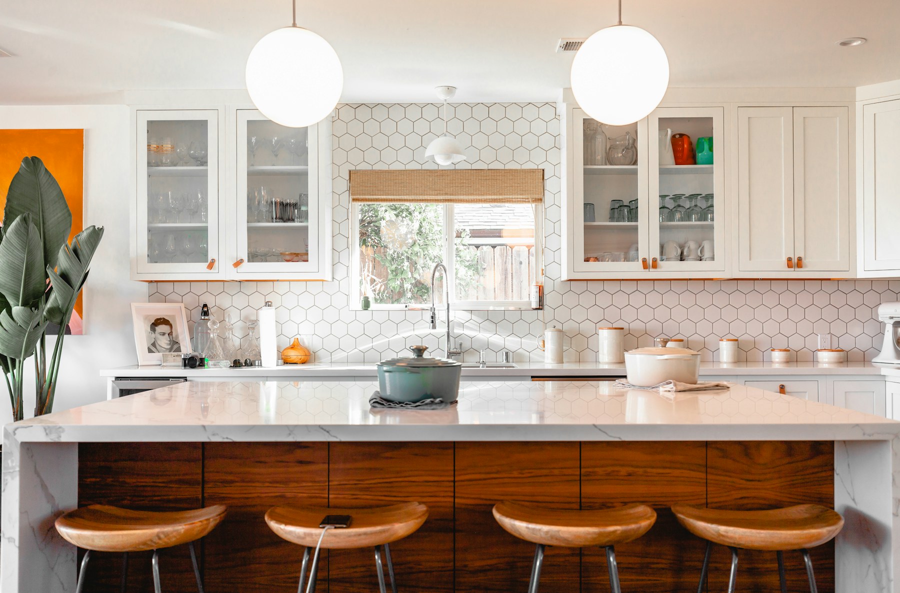 Clean rental kitchen prepared during a property turnover
